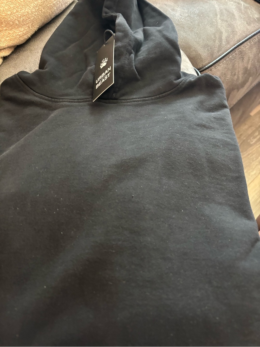 Men's Black Hoodie Sweater